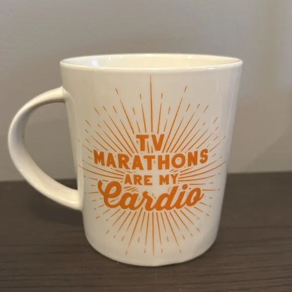 Pfaltzgraff “TV Marathons are my Cardio” Mug. NWT - Picture 3 of 9